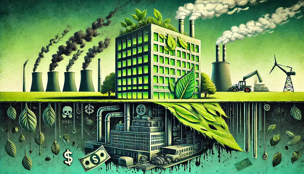 Illustration graphique du Greenwashing