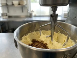 Préparer le beurre en pommade et crémer