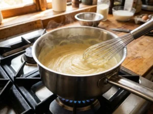 Préparer l'appareil à flan