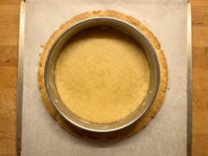 Cuisson à blanc de la pâte